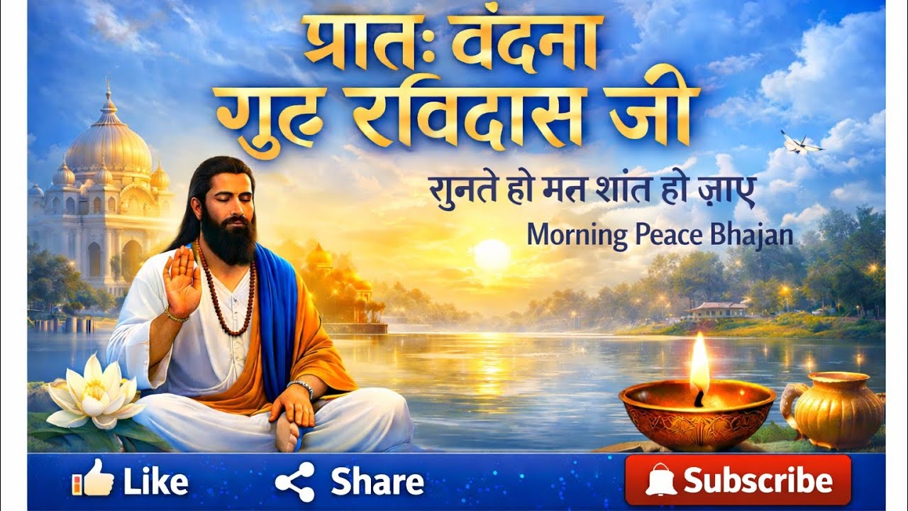 यह भजन संत गुरु रविदास जी को समर्पित एक शांत, मधुर और भक्तिमय प्रातःकालीन भजन है।