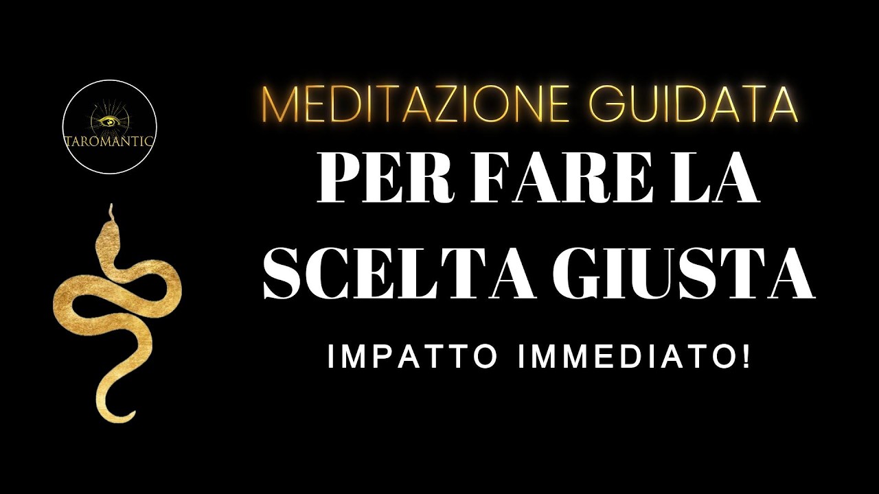 MEDITAZIONE GUIDATA (breve):per DECIDERE con CERTEZZA ASSOLUTA e AVERE IL POTERE SU TUTTO!