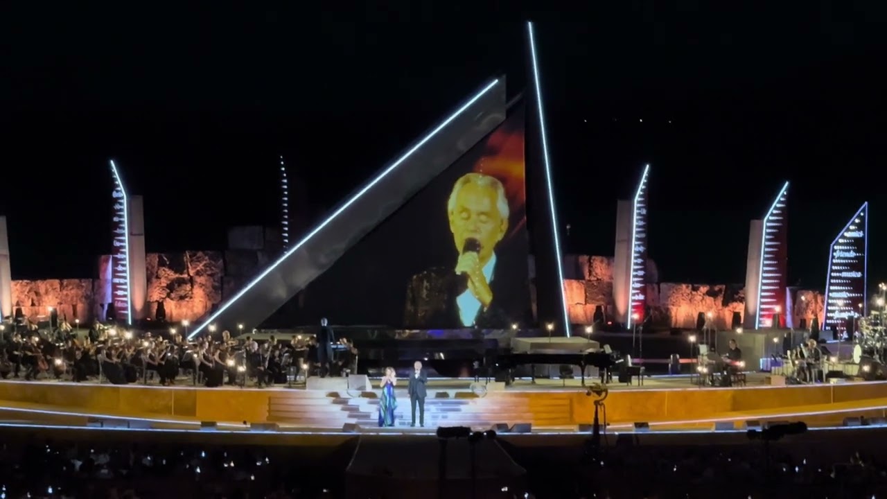 Andrea Bocelli with Shania Twain @Teatro Del Silenzio, Italy 2024