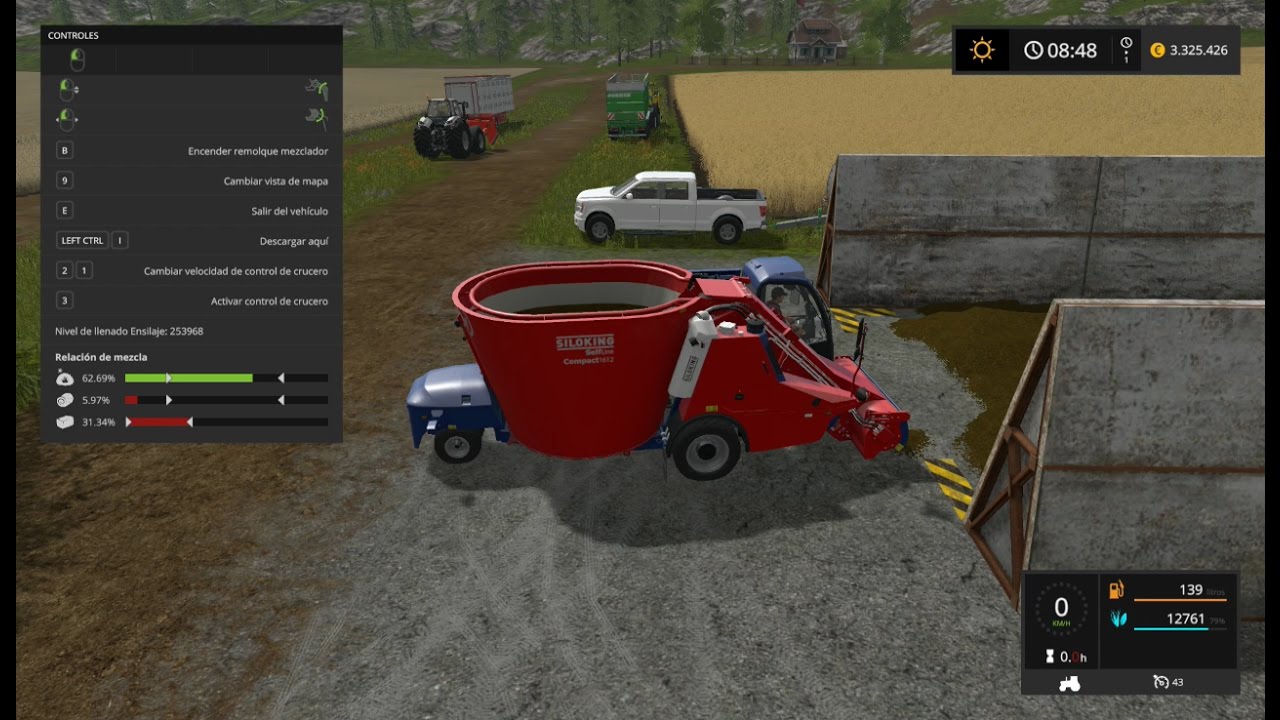Farming Simulator 17 #8 | Ovejas, Cerdos y Vacas Agua y Comida al 100