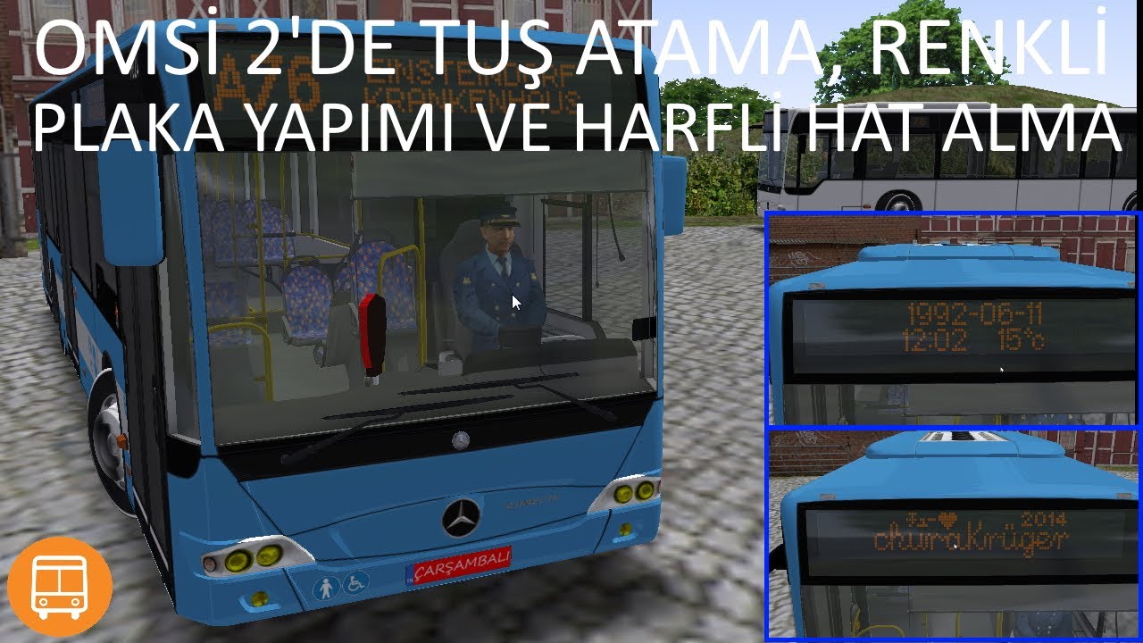 OMSİ 2 EĞİTİM 17 - RENKLİ PLAKA YAPIMI, TUŞ ATAMA VE HARFLİ HAT KODU ALMA