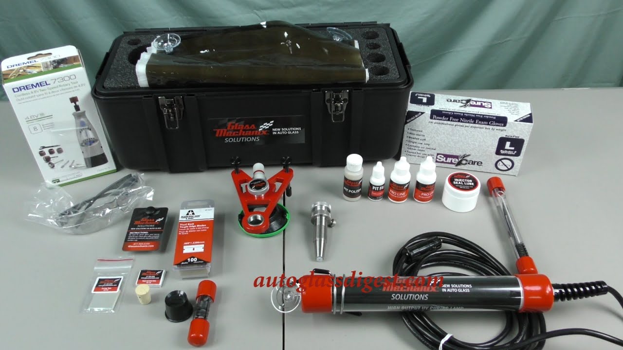 Glass Mechanix Daytona (GM950) windshield repair kit unboxing