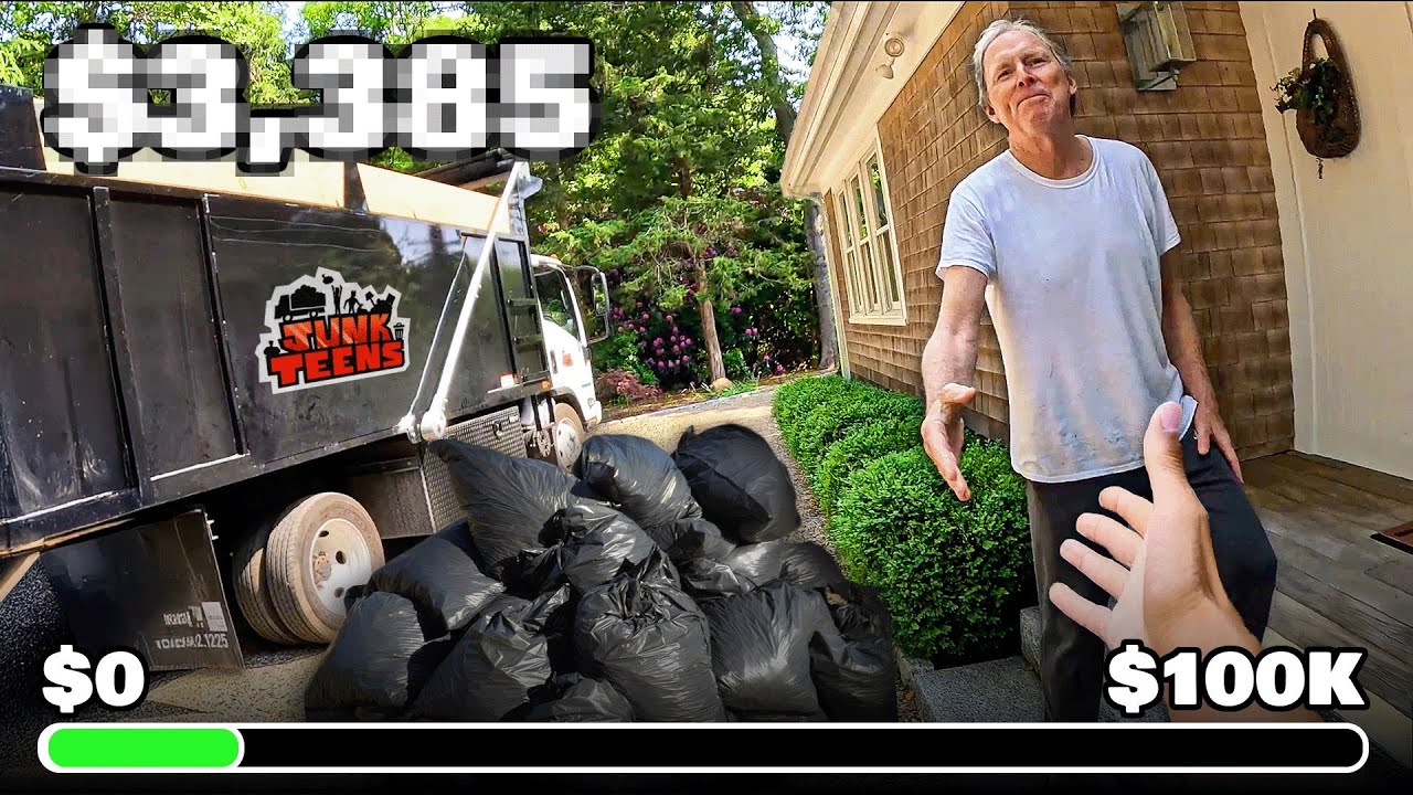 $0 to $100k Junk Removal Challenge as TEENS - Week 4