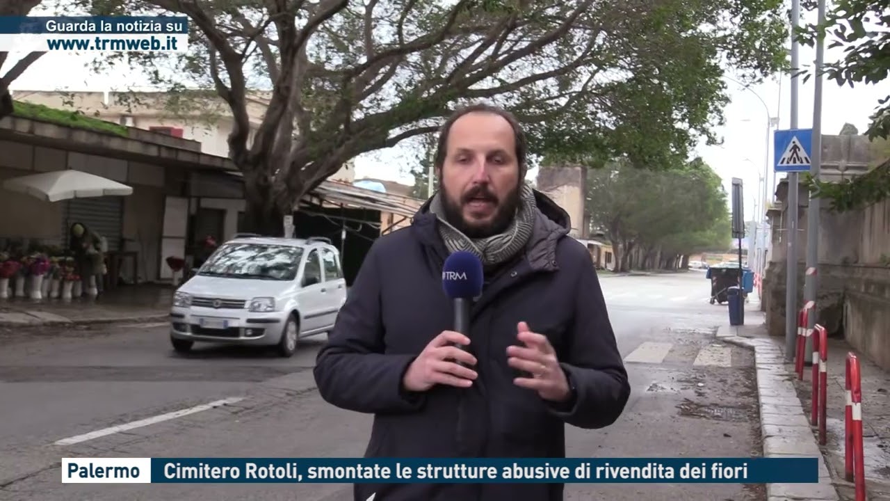 Palermo, cimitero dei Rotoli, smontate le strutture abusive di rivendita dei fiori