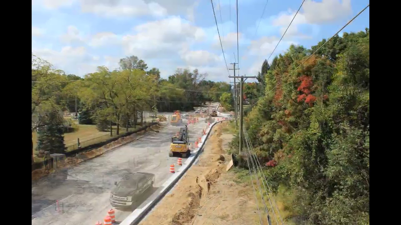Waldon Road and Clintonville Road roundabout construction 2024
