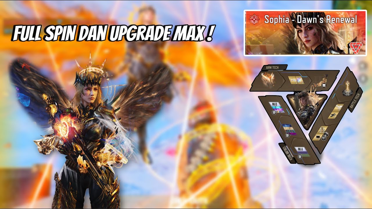 Full spin dan upgrade max karakter sophia mythic | CODM | PART 1