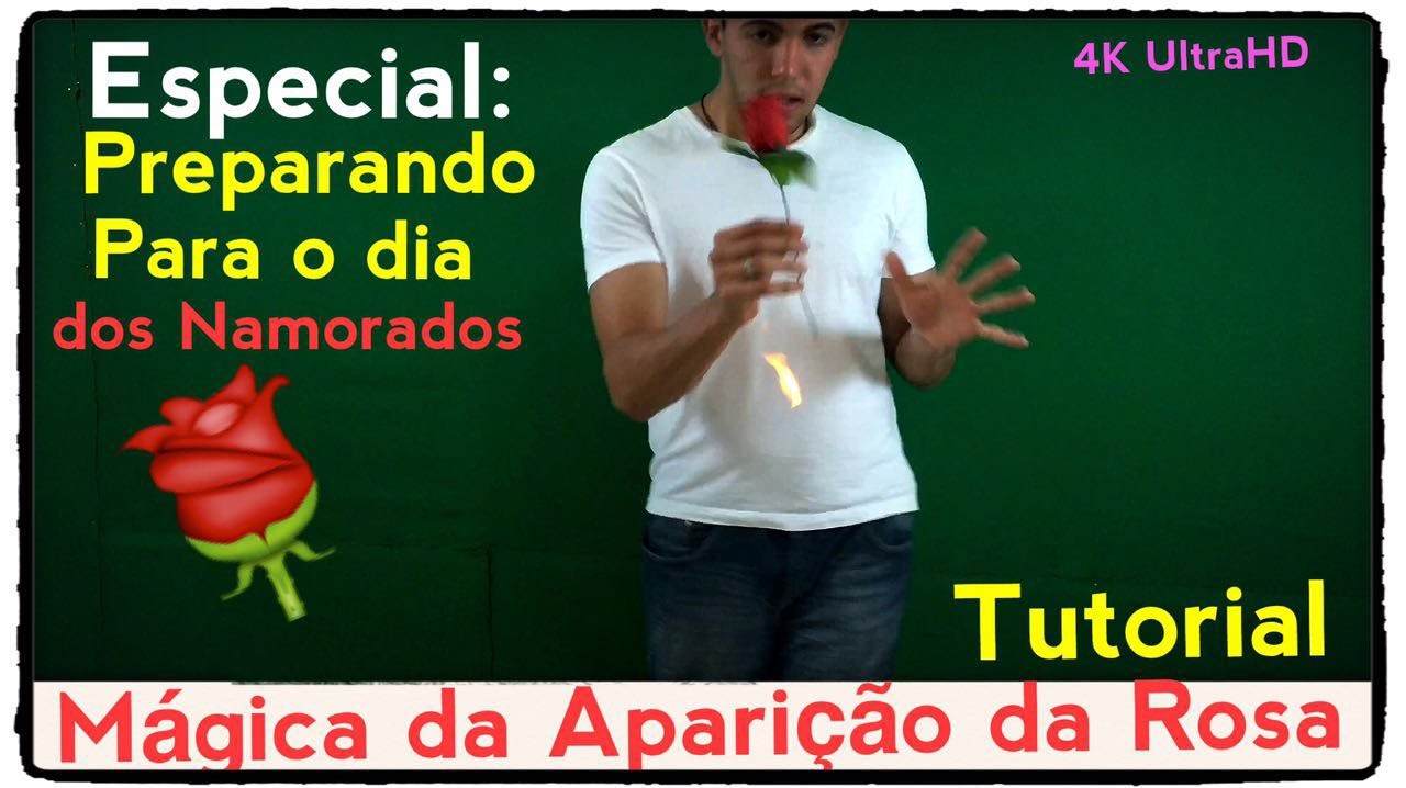 🔴 MÁGICA DA APARIÇÃO DA ROSA (REVELADA)- Mágicas impossíveis #13 (4K ultraHD)