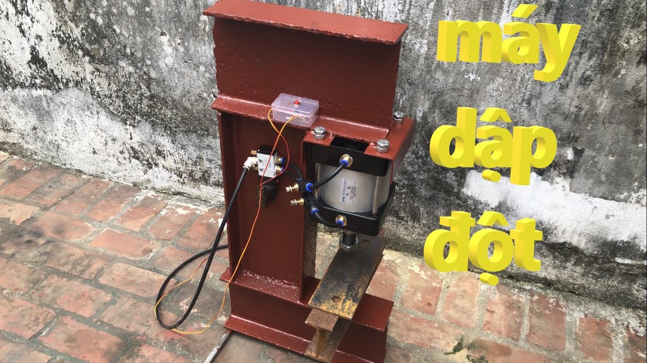 máy ép thủy lực khí nén mới chế của mình