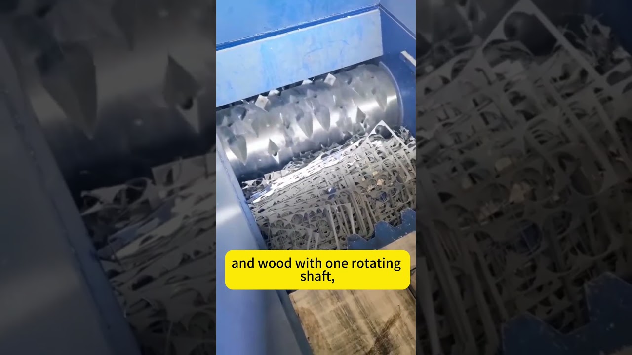 Single Shaft Shredder Machine for Industry  #recyclingsolution #recyledmaterials