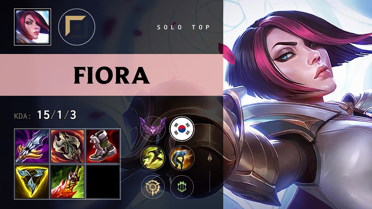 Fiora Top vs Tryndamere - KR Master Patch 26.16