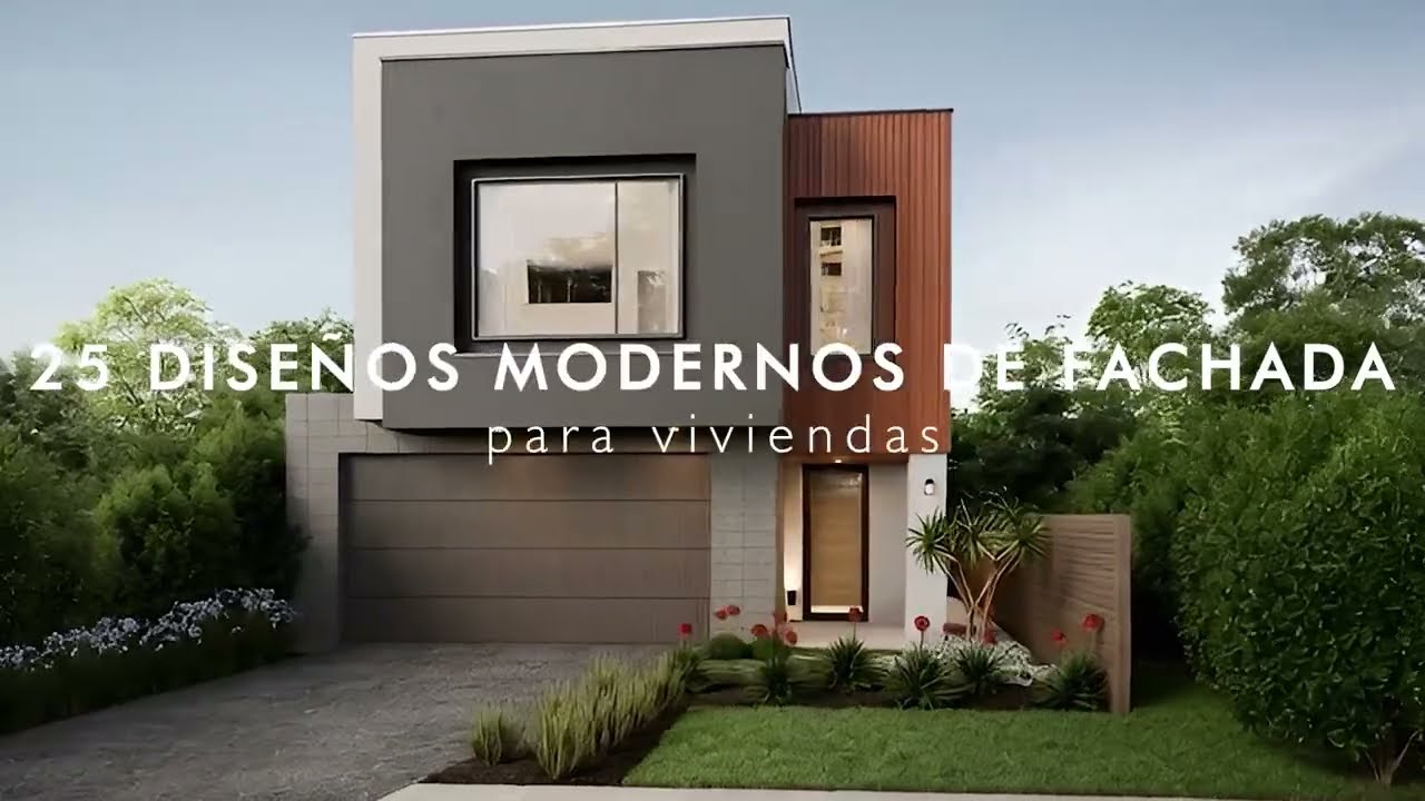 25 INCREÍBLES DISEÑOS DE FACHADAS DE CASAS MODERNAS Y LUJOSAS