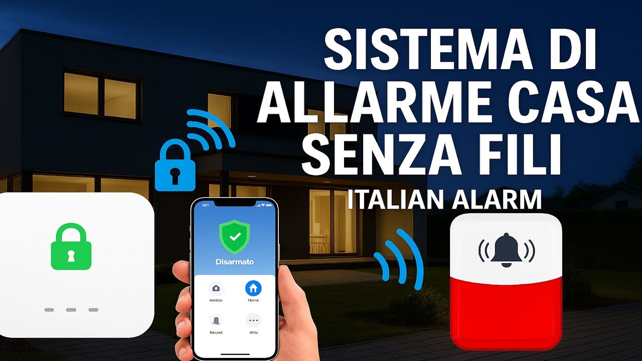 KIT Allarme Casa Senza fili, Antifurto casa wireless GSM di facile installazione - ITALIAN ALARM