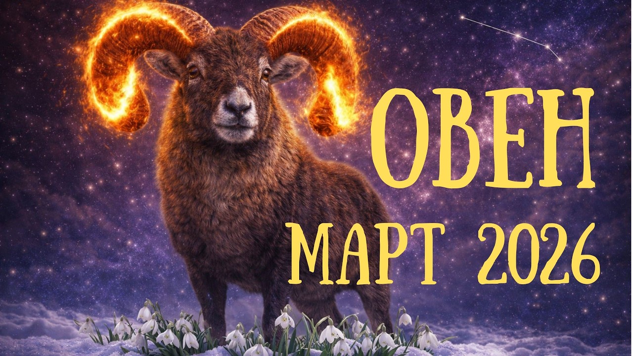 ♈ Овен Март 2026 — Судьбоносное соединение Сатурна и Нептуна