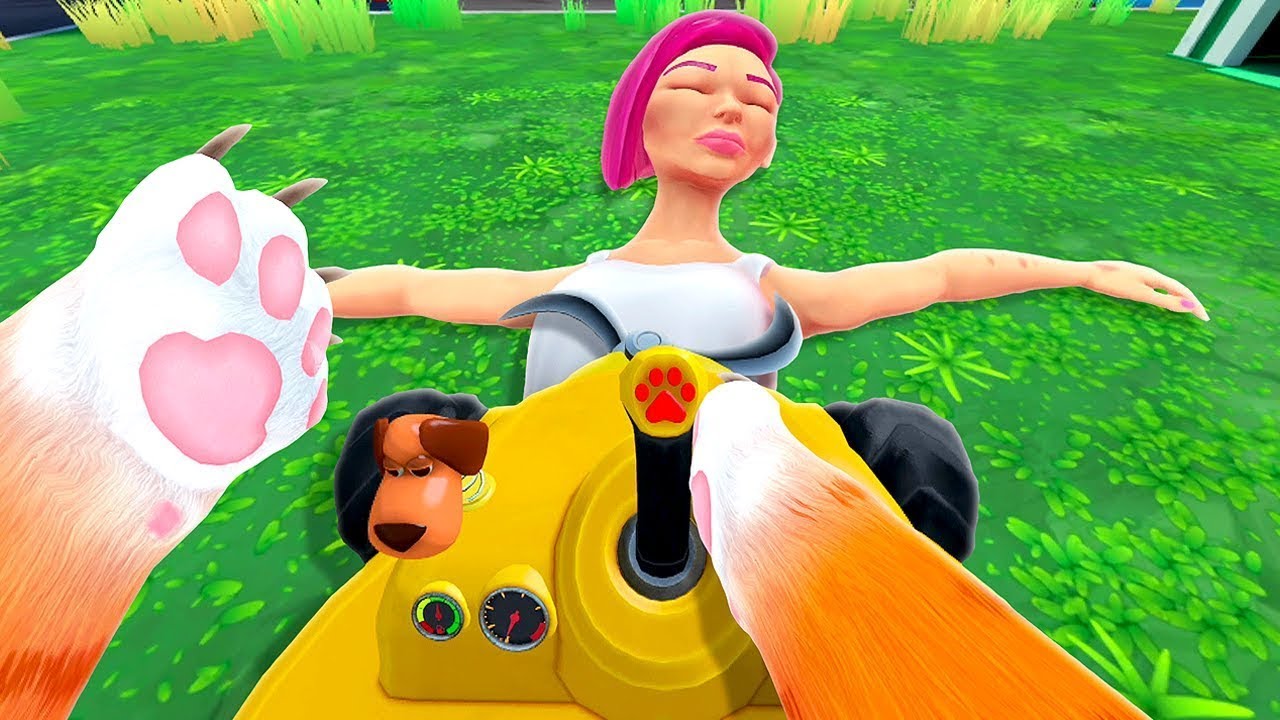 سرقت سيارة المزرعة !😱 حاولت ادعس البنت اللطيفة !😭 I Am Cat VR