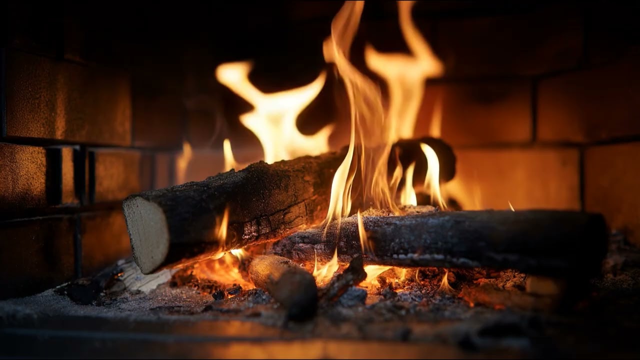 Burning Fireplace Ambience | Warm Fire Sounds for Deep Relax