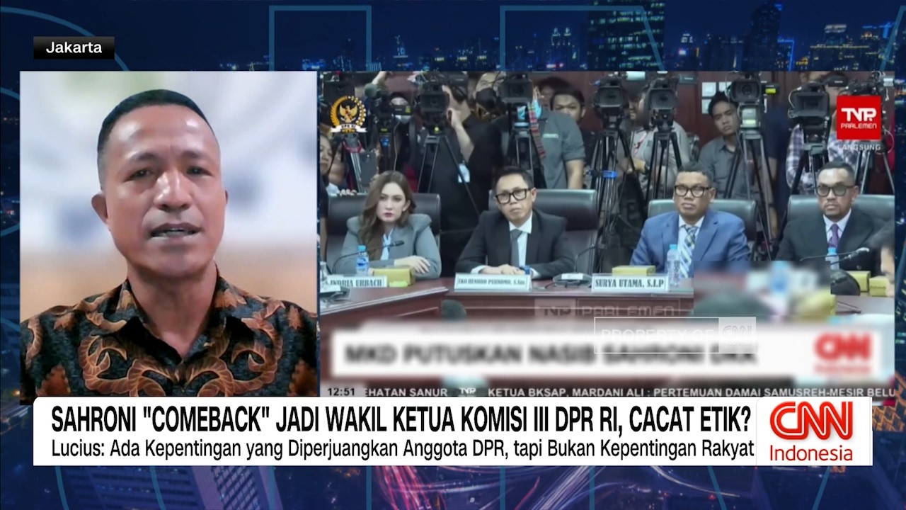 Ahmad Sahroni Kembali, Pengamat: Ada yang Diperjuangkan Anggota DPR, tapi Bukan Kepentingan Rakyat