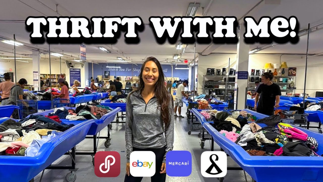 SHOP WITH ME AT THE BINS! San Diego Goodwill Outlet Thrift Haul to Resell Online
