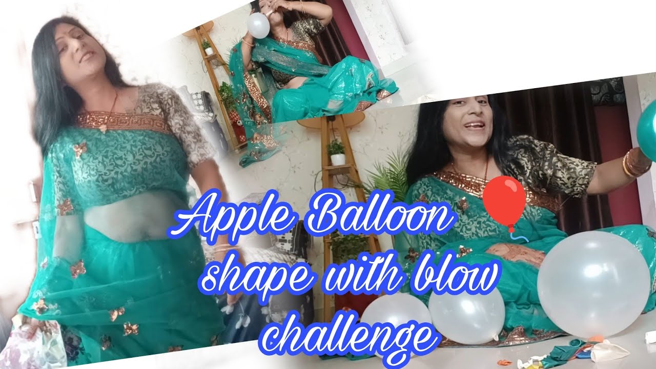 Beginner’s Apple Balloon Blowing Challenge | Fun Experiment