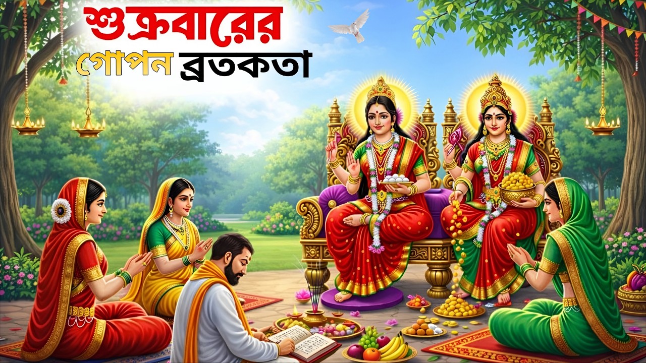 🙏 মা লক্ষ্মী ও সন্তোষী মায়ের এই অলৌকিক কাহিনী শুনলে ৭ দিনে ভাগ্য বদলাবে । লক্ষ্মী ব্রতকথা ২০২৬