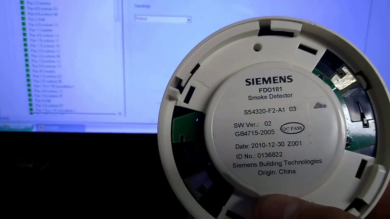 Alarme de inc&ecirc;ndio Siemens FC18 - add detector
