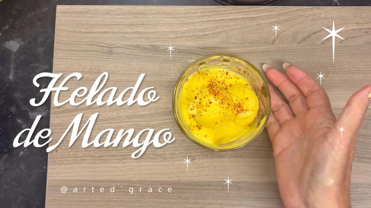 Helado de mango casero | Receta fácil, cremoso y refrescante