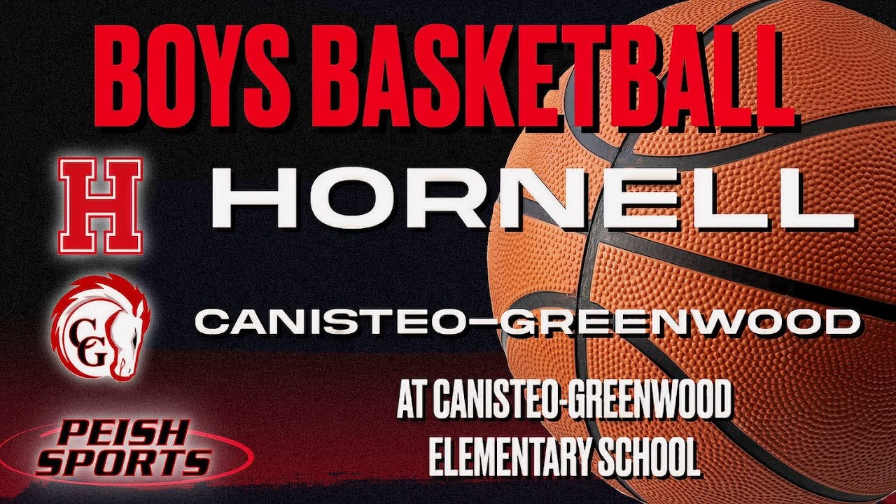 (9-4)Hornell Red Raiders at (10-2)Canisteo-Greenwood Chargers Boy's Varsity Basketball