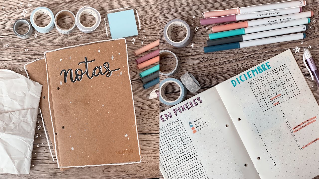 ☆Ideas De PÁGINAS Para Bullet Journal Con Material BARATO☆ || Ideas bullet journal fáciles y rápidas