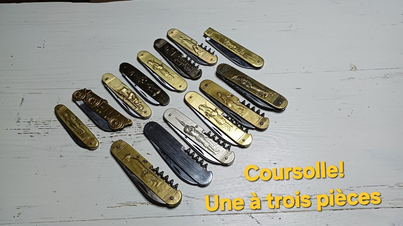 3: Coursolle le couteau de nos aïeux 1 à 3 pièces! + Test de l’ouvre-boîtes final! Longue vidéo🙏