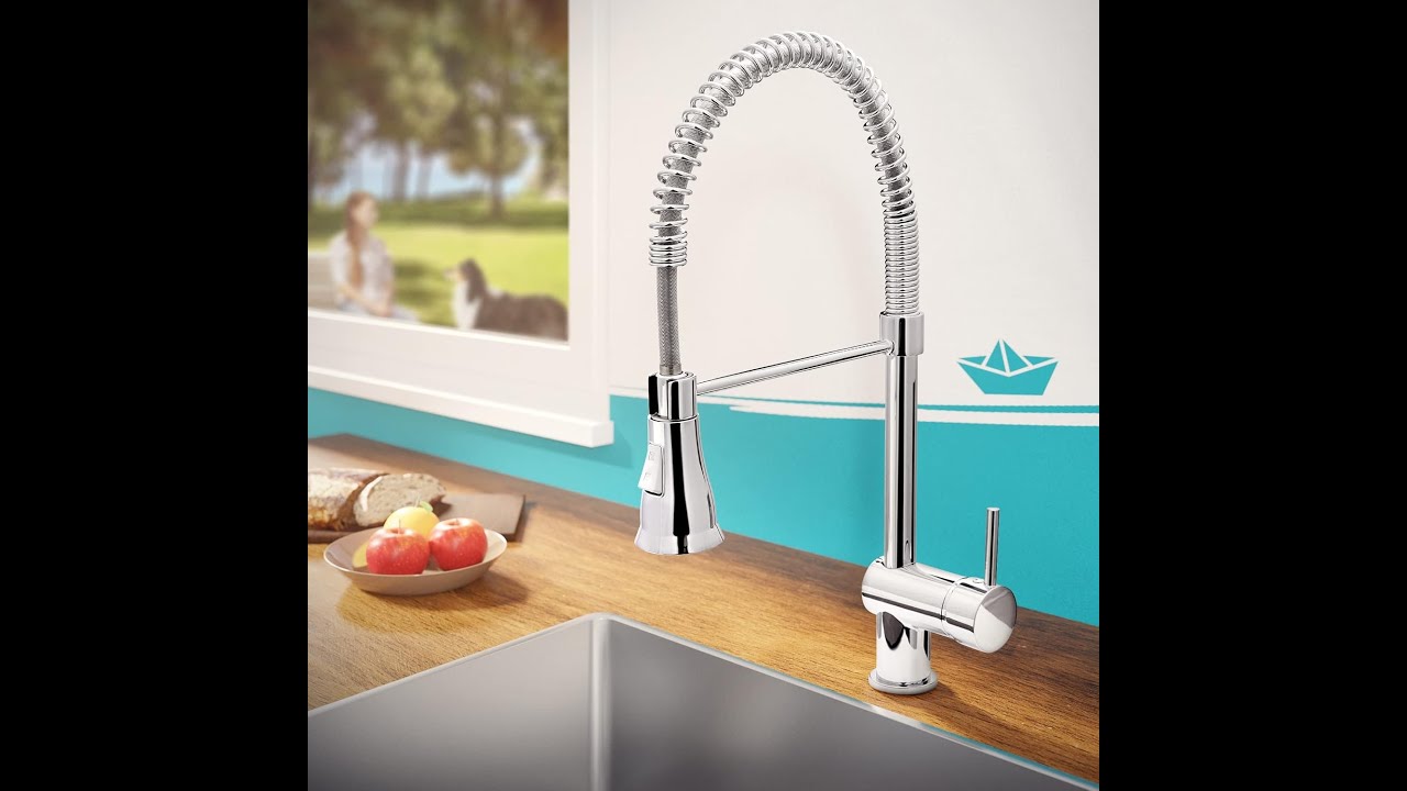 ROBINET CUISINE robinet mitigeur cuisine avec bec flexible rotatif 360&deg;