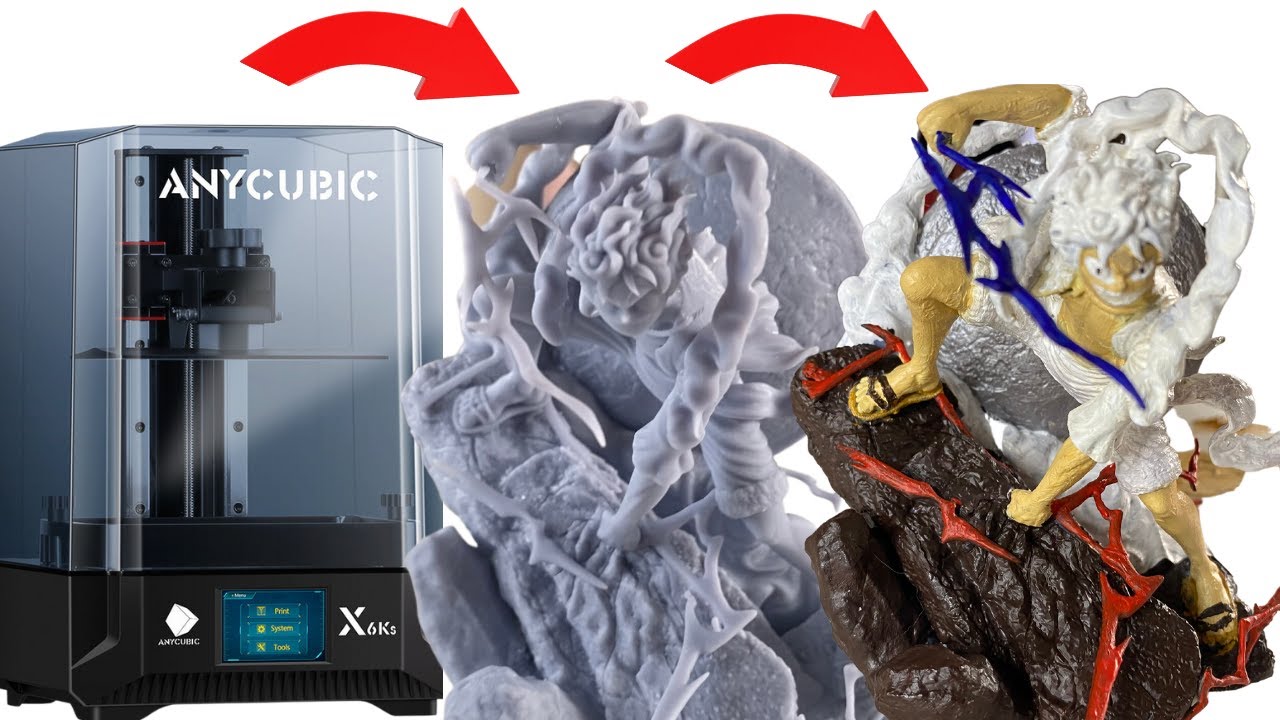 IMPRESSION 3D Résine LUFFY GEAR 5 (Anycubic Photon Mono X 6Ks)