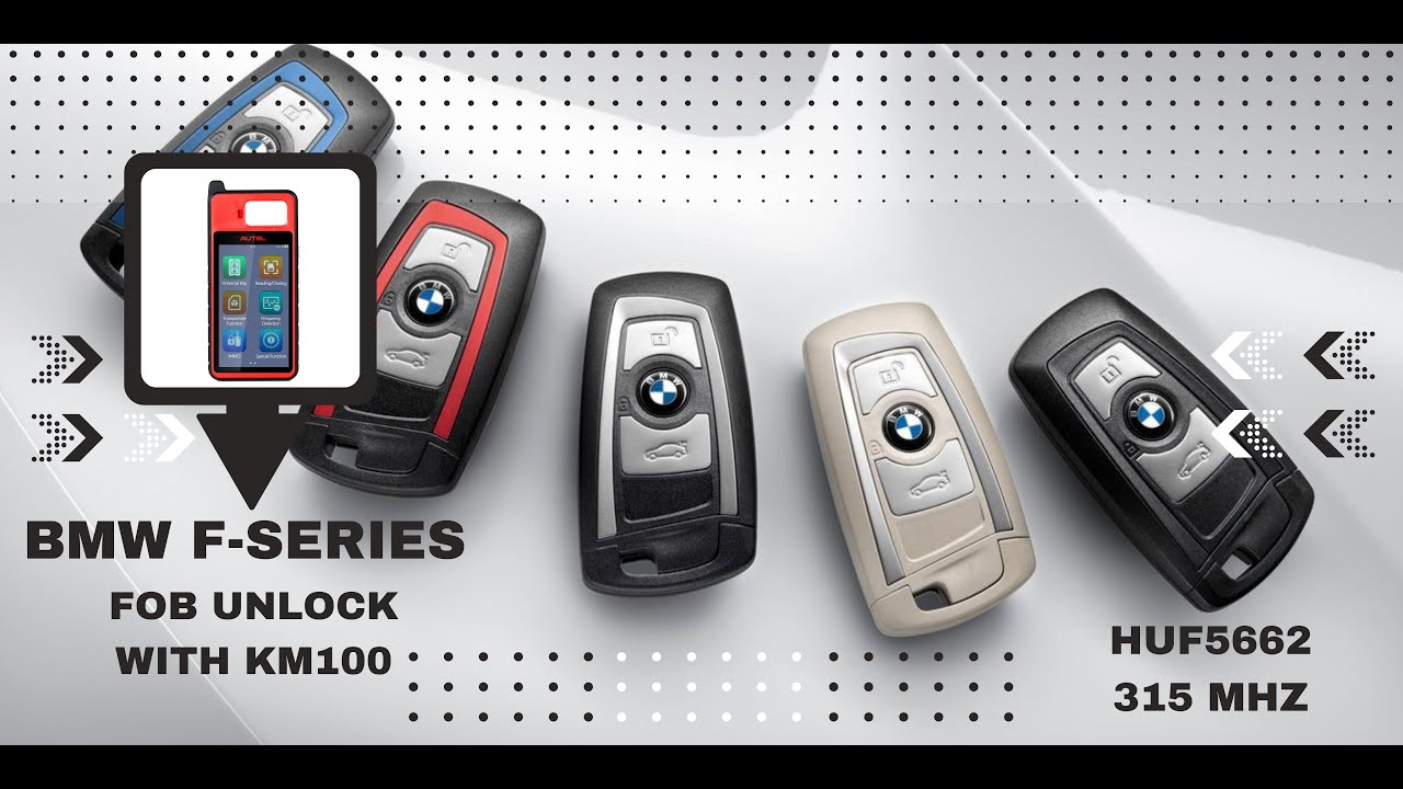 UNLOCK BMW F-SERIES FOB WITH KM100 (HUF5662)