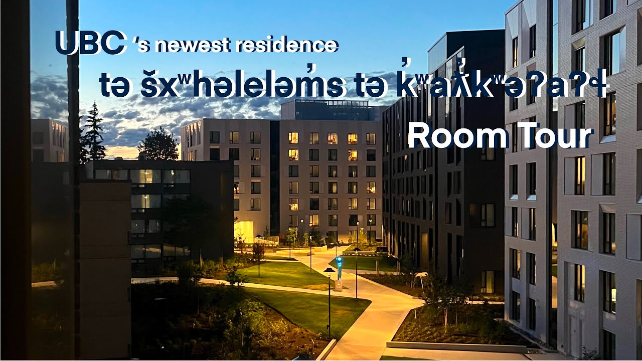 UBC Saltwater Residence Dorm Tour
