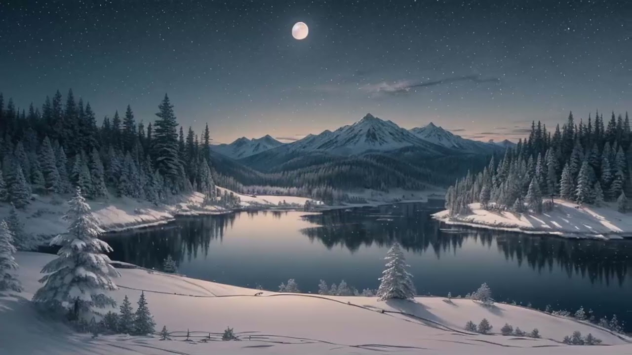 【リラックスBGM】Winter Dreamscape: Serene AI Art & Healing Melodies