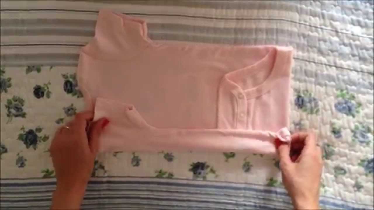 Como dobrar as roupas do bebê