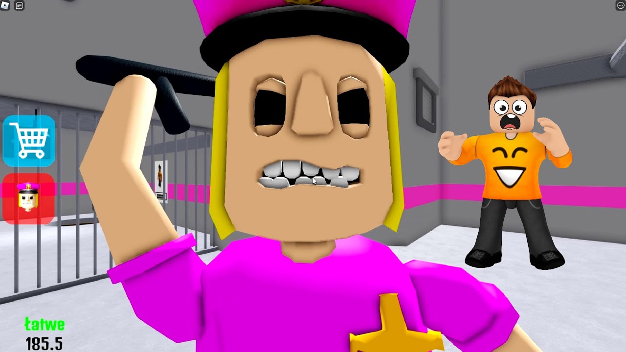 UCIEKAM PRZED POLICJANTKĄ w Roblox! (POLICE GIRL PRISON RUN!)