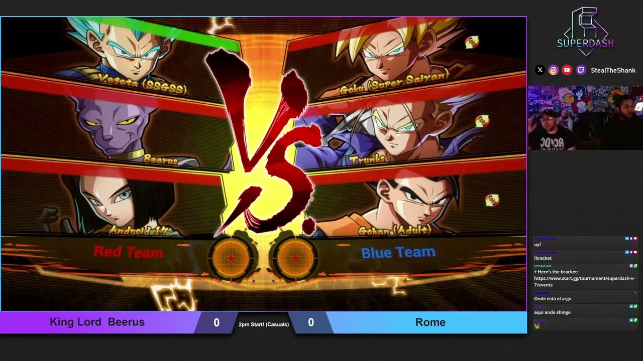SUPERDASH V.7 x Texas Showdown 2025 DBFZ WR1 - King Lord Beerus Vs. Rome