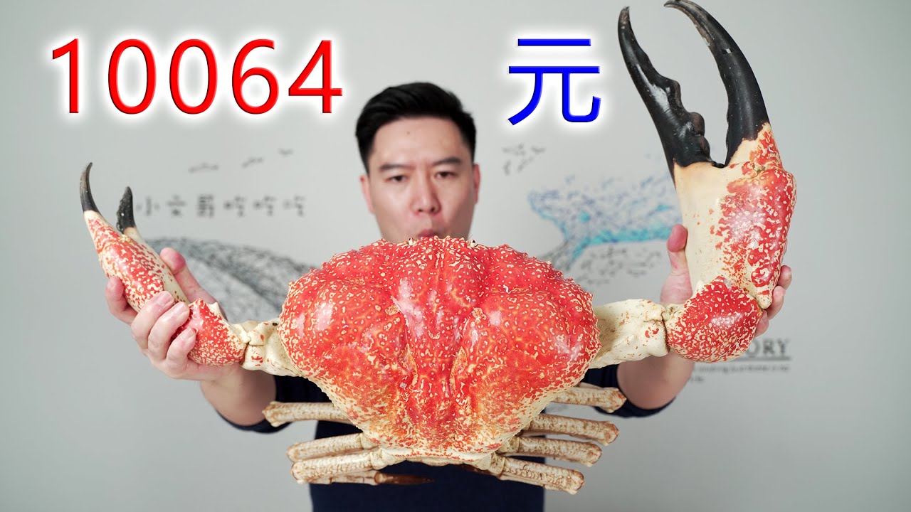 10064买一只巨大皇帝蟹，做巨无霸甲壳烧，吃一口满满的幸福感【小文哥吃吃吃】