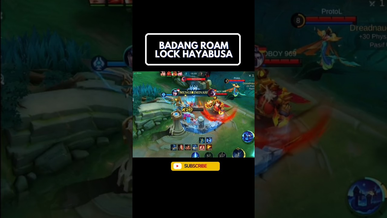 MOMENT BADANG ROAM LOCK HAYABUSA + MLBB 