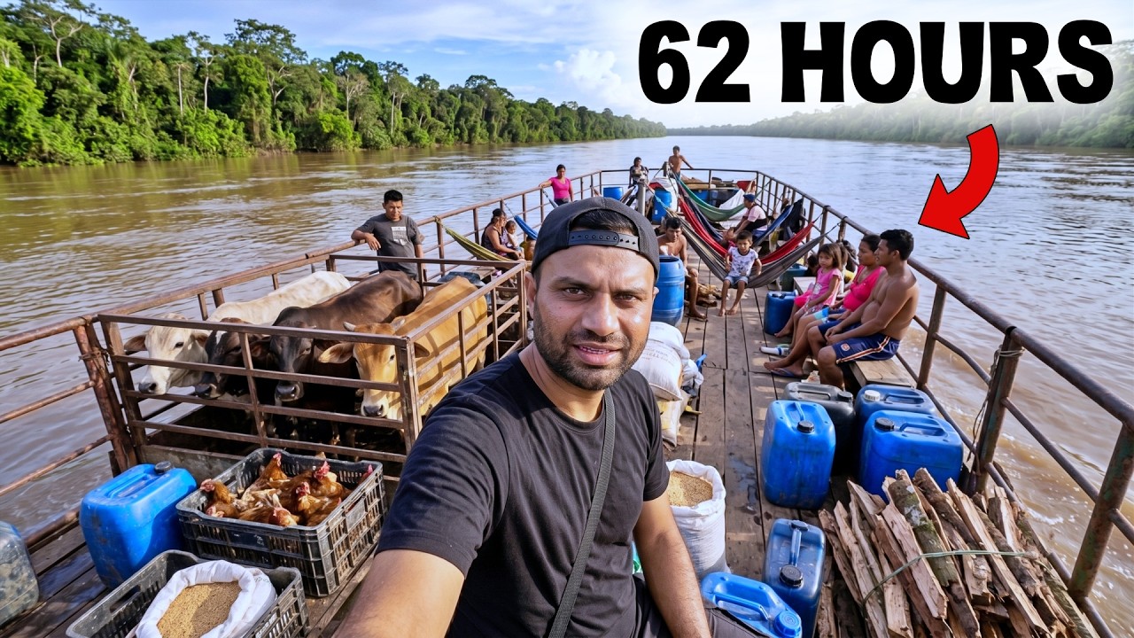 62 Hours in AMAZON River & Rainforest on Cargo Ship