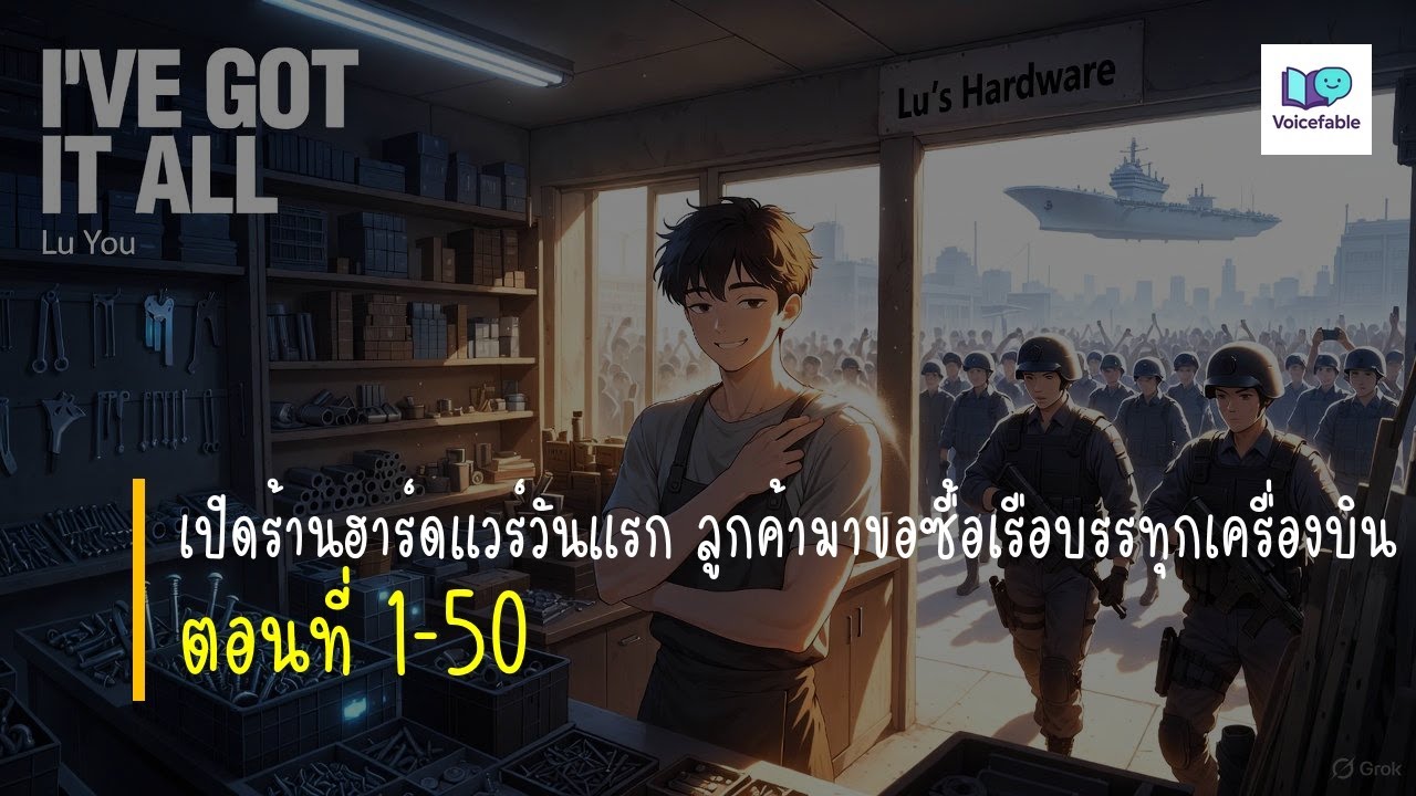 เปิดร้านฮาร์ดแวร์วันแรก ลูกค้ามาขอซื้อเรือบรรทุกเครื่องบิน 1-50 #นิยายเสียง
