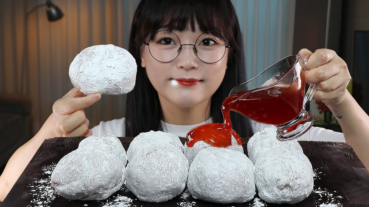 АСМР ЕДА КЛУБНИЧНОЕ МОРОЖЕНОЕ РИСОВЫЙ ПиРОГ🍧 | MUKBANG