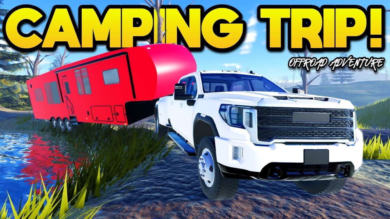 КЕМПИНГ с ПРИЦЕПОМ в Roblox American Plains Mudding!