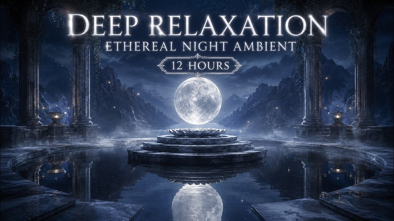 Deep Relaxation 🌙 12 Hours of Ethereal Night Ambient Music