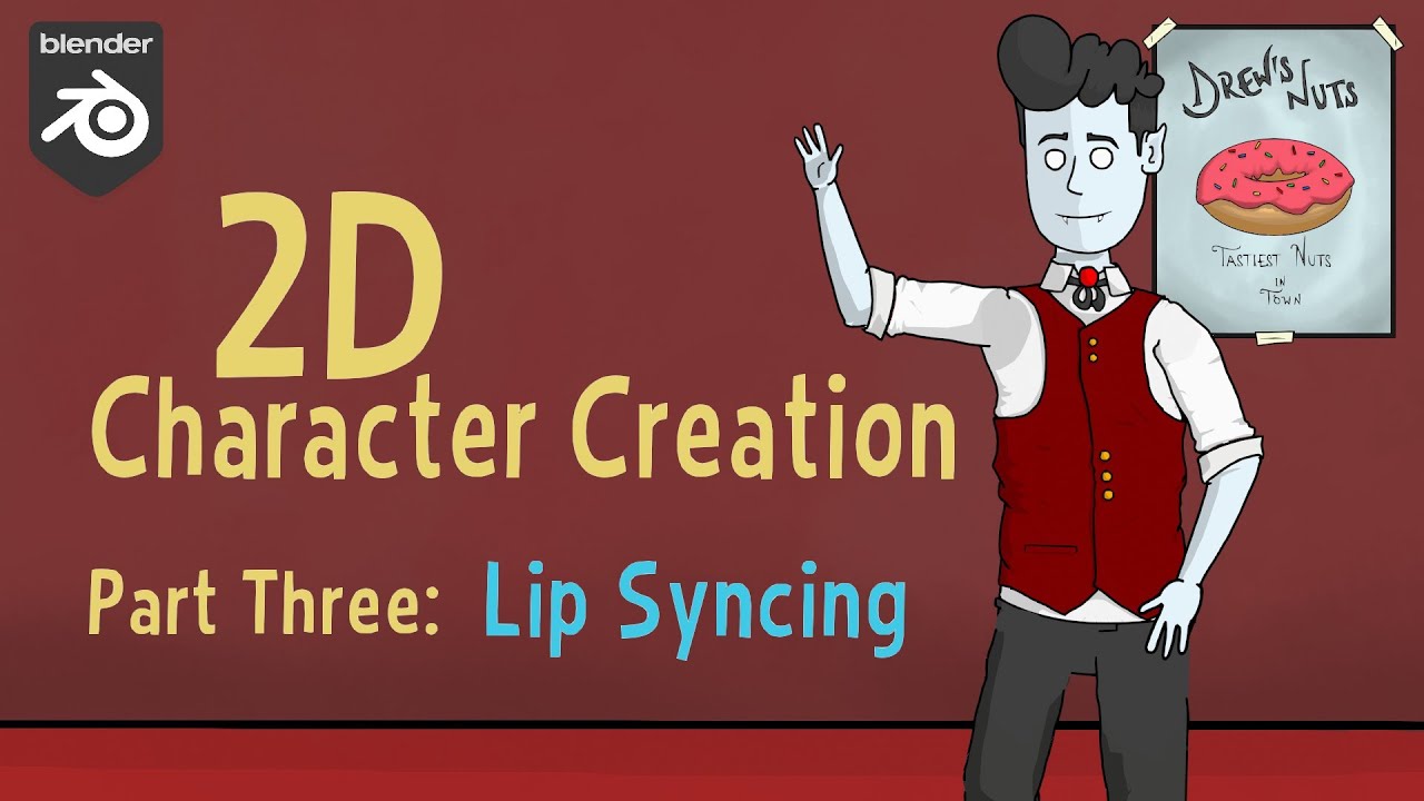 Blender Grease Pencil Tutorial : Character Creation : Part Three - Lip Syncing (and more?)