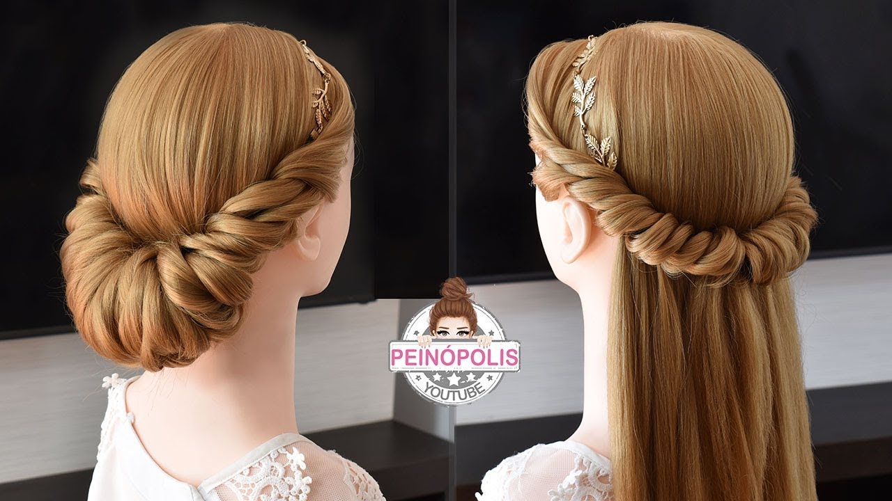 2 Peinados con trenzas diademas fáciles y rápidos de hacer
