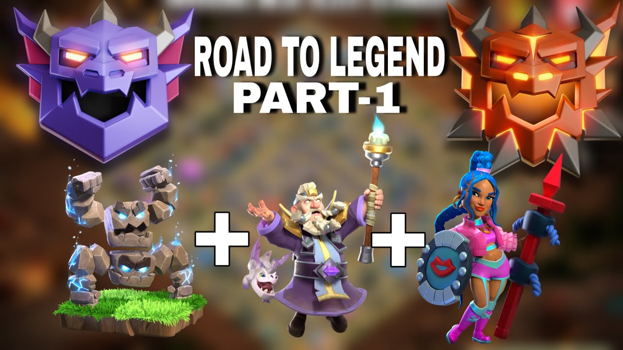Road to Legend Rank 1 Dragon 29 | Part 1 Meteor Golem + Totem Army | Clash of Clans