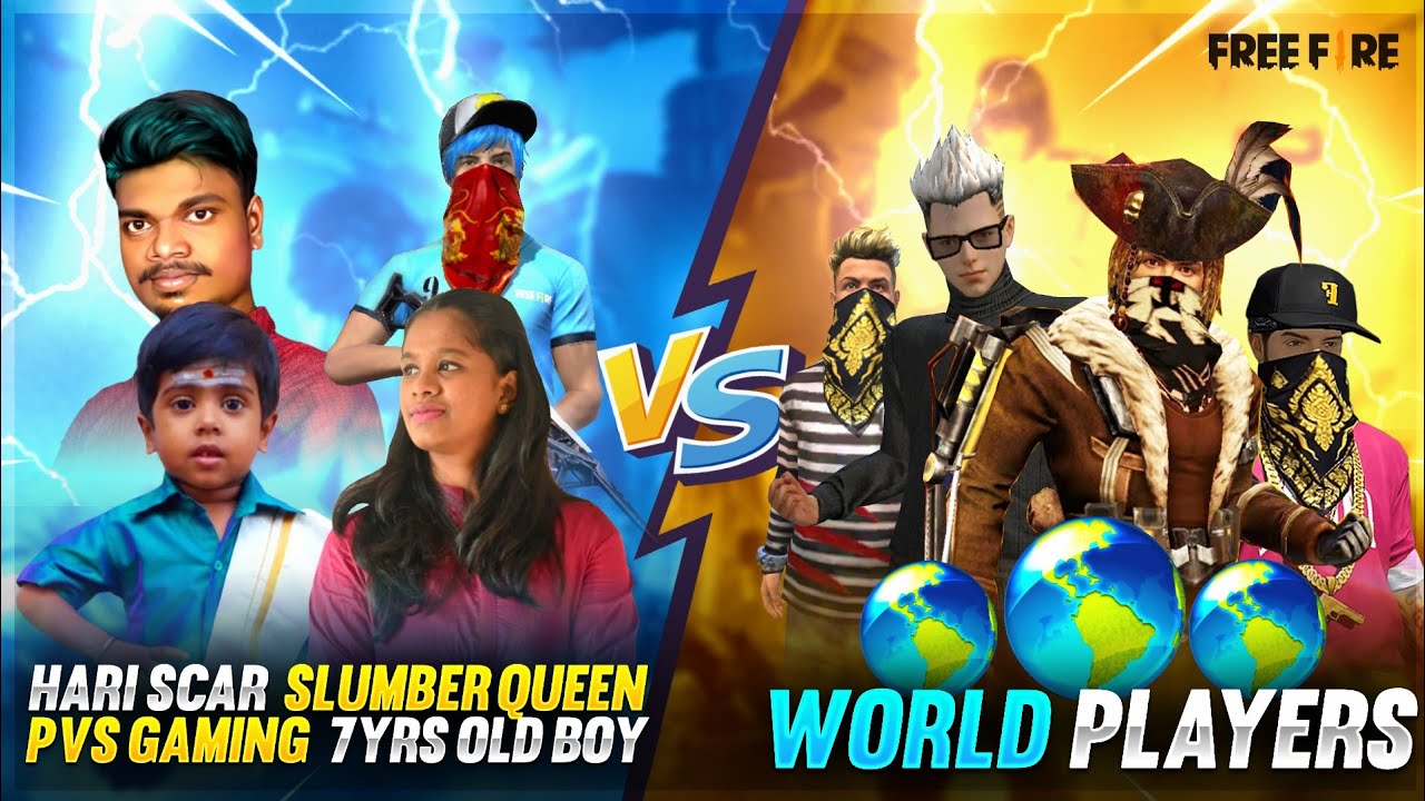 💥 🔥அடேங்கப்பா Hari Scar x PVS x SQ x 7yrs Old Boy vs 4 World Pro Players🤣| Best Clash Squad Gameplay