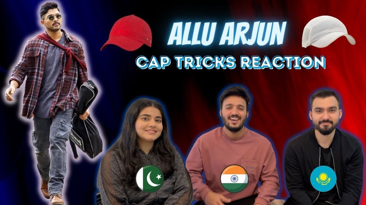 Allu Arjun Cap Tricks Reaction | Lover Also Fighter Also Song | Behind The Scenes | 4 Idiots React