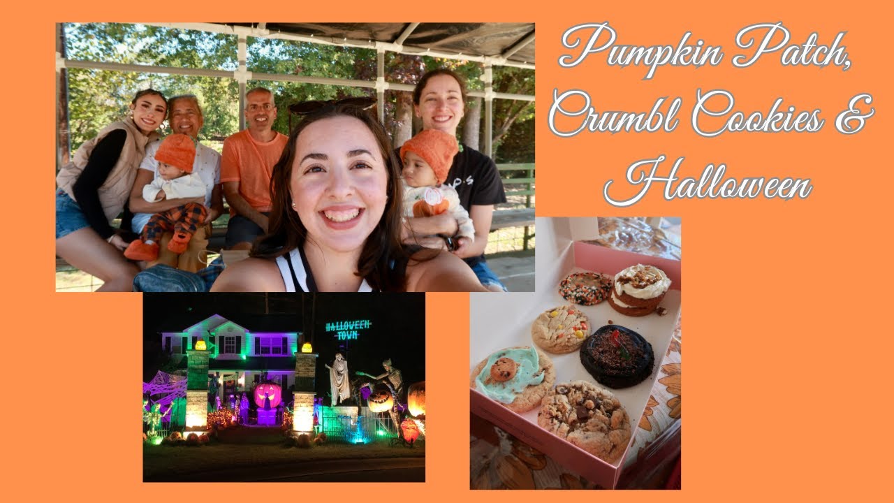 VLOG | Pumpkin patch visit, Crumbl Cookie review & Halloween