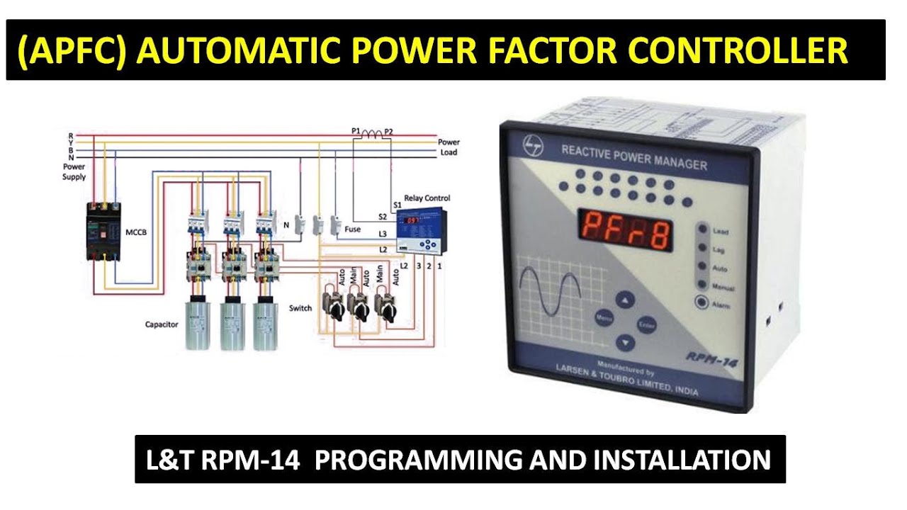 L&T RPM -14 APFC controller program and wiring. #RPM-14  #apfc controller